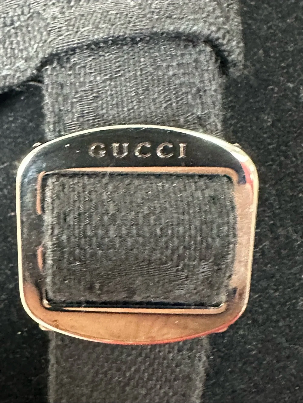 Gucci Black Baseball Cap with Red & Green Center Stripe